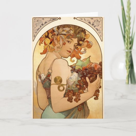 Art Nouveau Greeting Card Karte (Vorderseite)