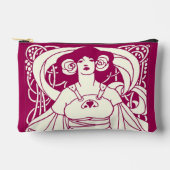 Art Nouveau Harvest Lady Zubehörtasche (Vorderseite)