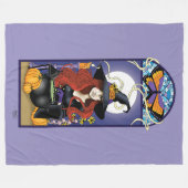Art Nouveau Hexe Fleecedecke (Vorderseite (Horizontal))