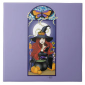 Art Nouveau Hexe Fliese (Vorderseite)