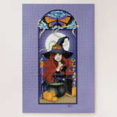Art Nouveau Hexe Puzzle (Vertikal)