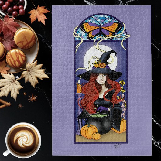 Art Nouveau Hexe Puzzle