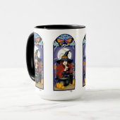 Art Nouveau Hexe Tasse (Vorderseite Links)