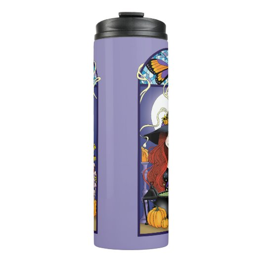 Art Nouveau Hexe Thermosbecher (Vorderseite)