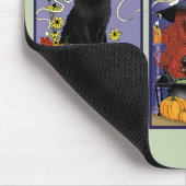 Art Nouveau Hexenkatze Halloween Mousepad (Ecke)
