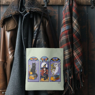 Art Nouveau Hexenkatze Halloween Tasche
