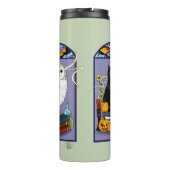 Art Nouveau Hexenkatze Halloween Thermosbecher (Rückseite)