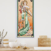 Art Nouveau Hübsch Spring by Alphonse Mucha Poster (Küche)