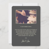 Art Nouveau hübsche Frame Hochzeit Danke Karte (Rückseite)