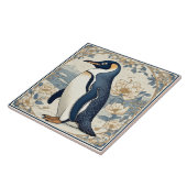 Art Nouveau Ice Bird Penguin Frozen Polar Glaciers Fliese (Seite)