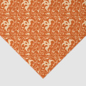 Art Nouveau Ikat - Mandarin Orange Seidenpapier (Ausschnitt)