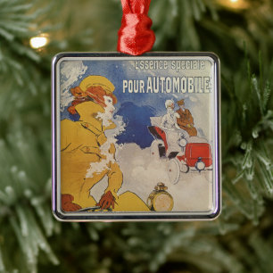 Art Nouveau im alten Stil, Benzo Moteur von Jules  Silbernes Ornament