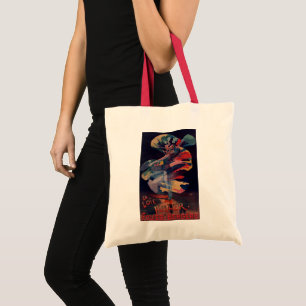 Art Nouveau im Vintage-Stil, Loie Fuller in der Fo Tragetasche
