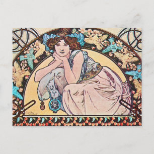 Art Nouveau im Vintage-Stil Postkarte