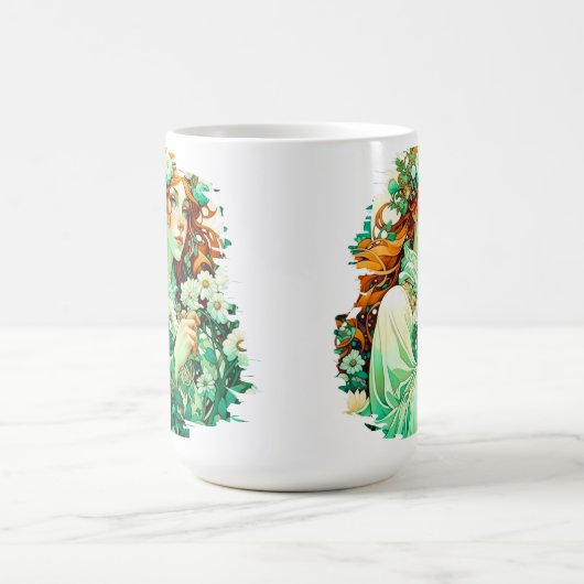 Art Nouveau Imboli Celtic Spring Kaffeetasse (Mittel)