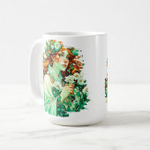 Art Nouveau Imboli Celtic Spring Kaffeetasse (Vorderseite Links)
