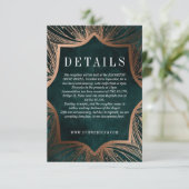 Art Nouveau Imitate Bronze DETAILS Einlegen Karte (Stehend Vorderseite)