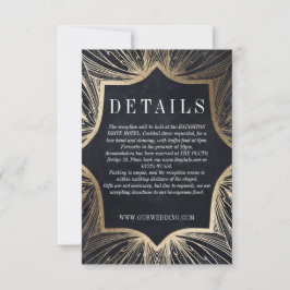 Art Nouveau Imitate Gold DETAILS Karte einfügen