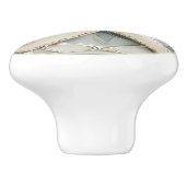 Art Nouveau Imitats Relief Mini Starfish Sea Star Keramikknauf (Seitenansicht)