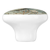 Art Nouveau Imitats Relief Ocean Sea Turtle Keramikknauf (Seitenansicht)