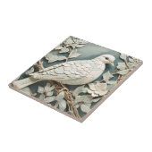 Art Nouveau Imitats Relief Right Pigeon Dove Bird Fliese (Seite)