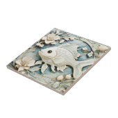 Art Nouveau Imitats Relief Sea Ocean Fish Links ge Fliese (Seite)