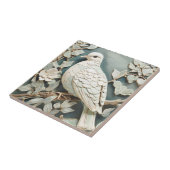 Art Nouveau Imitats Relief Taube Taube Bird Minze Fliese (Seite)