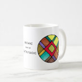 Art Nouveau Ingwaz Rune Tasse - ERDE MAGIC! (VorderseiteRechts)