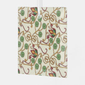 Art Nouveau-inspired floral design Ornament Aus Glas (Vorderseite links)