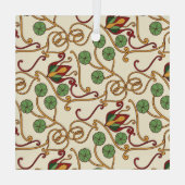 Art Nouveau-inspired floral design Ornament Aus Glas (Rückseite)