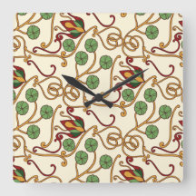 Art Nouveau-inspired floral design