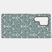 Art Nouveau Inspired Florals Samsung Case - Green Galaxy Hülle (Rückseite (Horizontal))