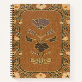 Art Nouveau inspiriert Blumendesign Notebook Notizblock