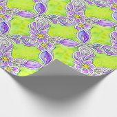 Art Nouveau Inspiriert Boho Wasserfarben Geschenkpapier (Ecke)