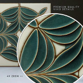 Art Nouveau Inspiriert Classic Floral Geometric Fliese