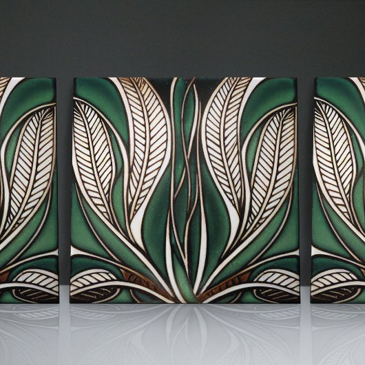 Art Nouveau Inspiriert Classic Floral Geometric Fliese