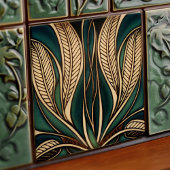 Art Nouveau Inspiriert Classic Floral Geometric Fliese