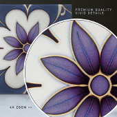 Art Nouveau Inspiriert Lissabon Jacaranda Blossom Fliese