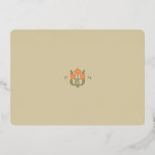 Art Nouveau Inspiriert Save the Date Karte (Rückseite)