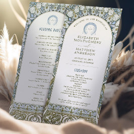 Art Nouveau Inspiriert Vintage Wedding Programm