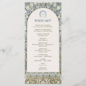 Art Nouveau Inspiriert Vintage Wedding Programm (Rückseite)