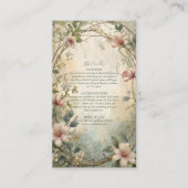 Art Nouveau Inspirierte Blumenfeier Begleitkarte (Vorderseite)