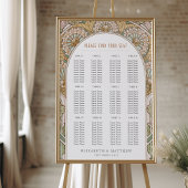 Art Nouveau Inspirierte Hochzeitssattelkarte Poster