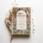 Art Nouveau Inspirierte islamische Hochzeitgolden  Folieneinladung