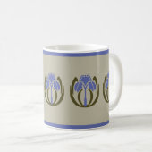 Art Nouveau Iris Kaffeetasse (VorderseiteRechts)
