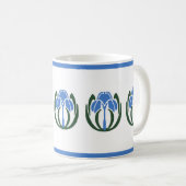Art Nouveau Iris Tasse (VorderseiteRechts)