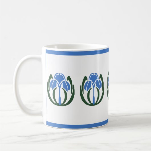 Art Nouveau Iris Tasse (Links)