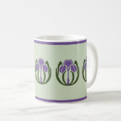 Art Nouveau Iris Tasse (VorderseiteRechts)