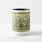 Art Nouveau Irises - Tasse (Zentrum)