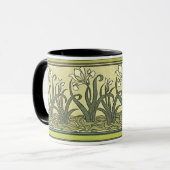 Art Nouveau Irises - Tasse (Vorderseite Links)
